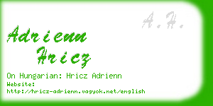 adrienn hricz business card